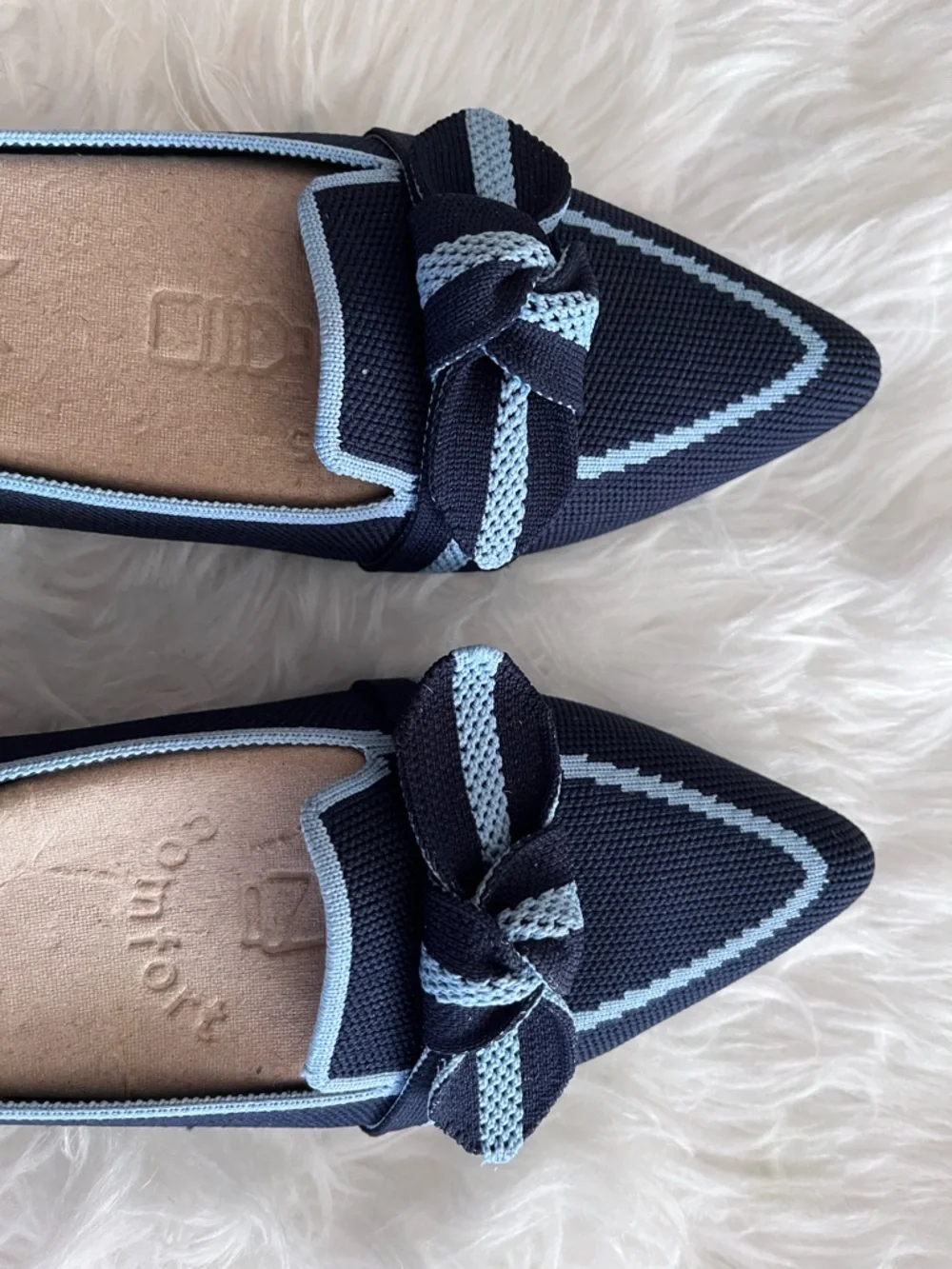 VIVAIA Michelle 2.0 Pointed-Toe Bow Slip on Loafers size 40 - Picture 6 of 12